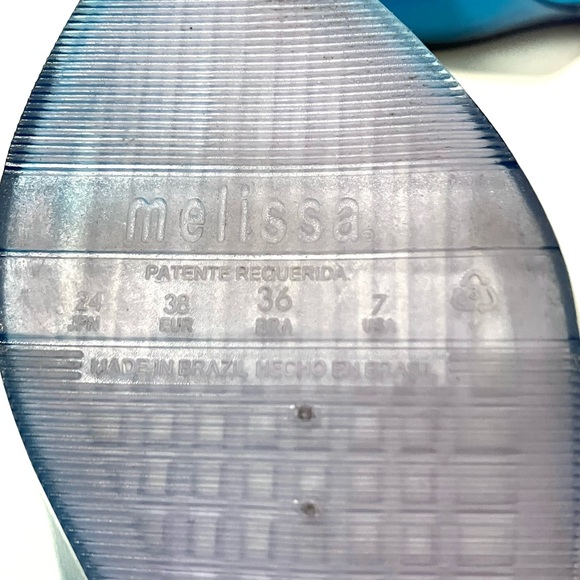 Melissa Translucent Ombré Pointed Jelly Flats 7 - Picture 7 of 8